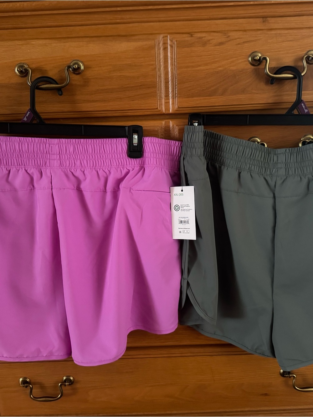 Women’s Active Shorts - Pink & Olive green